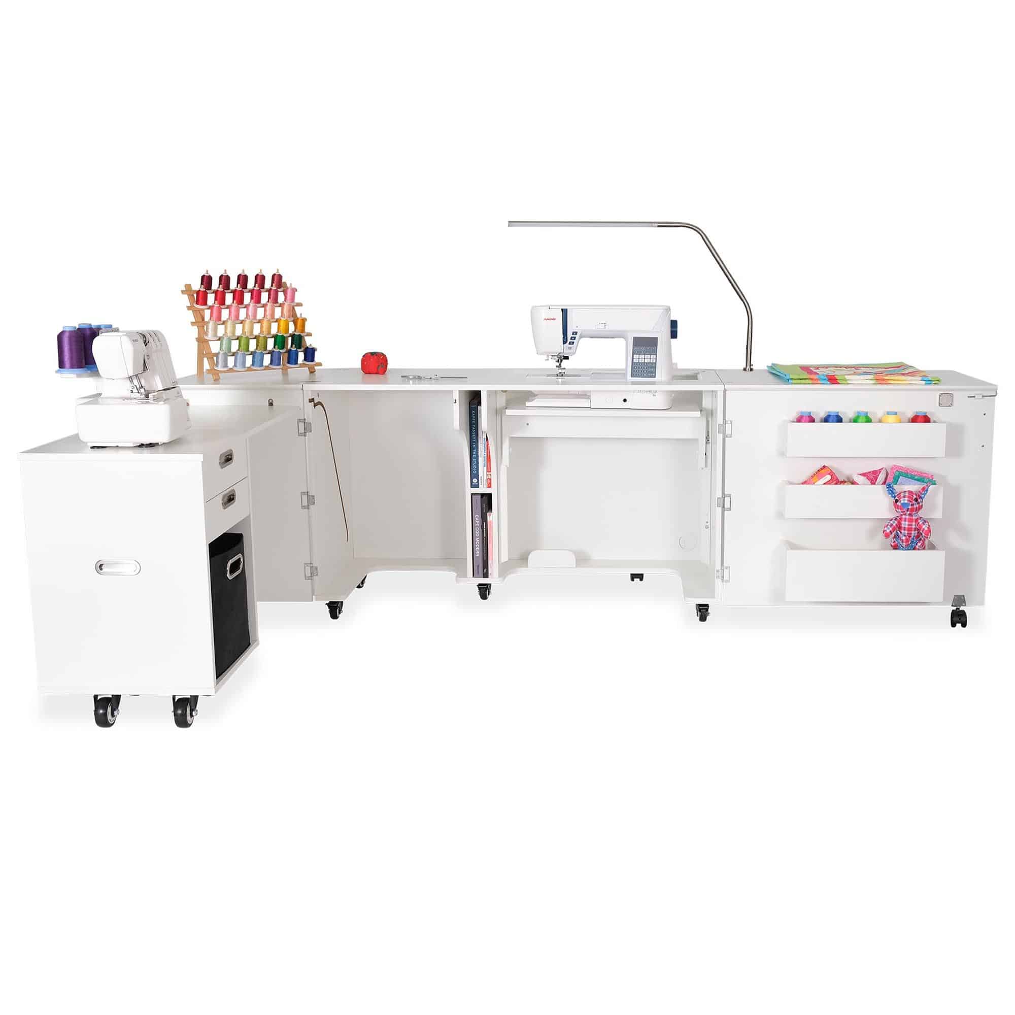 Aussie Sewing Cabinet is a signature, full-size sewing cabinet from Kangaroo Sewing Furniture. Supplied by Arrow Sewing