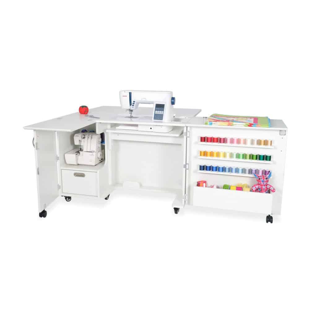 One of 3 signature sewing cabinets from Kangaroo Sewing Furniture, Wallaby is a dynamic, full-size sewing cabinet ready to elevate your sewing and quilting adventures