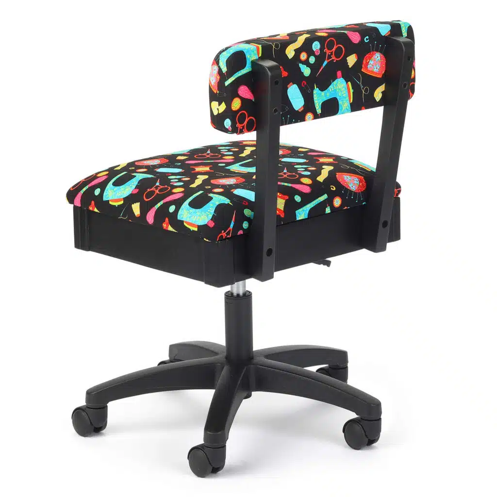 Sewing Notions Sewing Chair (H7013B) from Arrow Sewing Furniture with lumbar support
