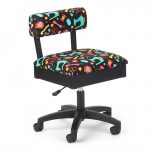 Sewing Notions Sewing Chair (H7013B) from Arrow Sewing Furniture with adjustable height and swivel base
