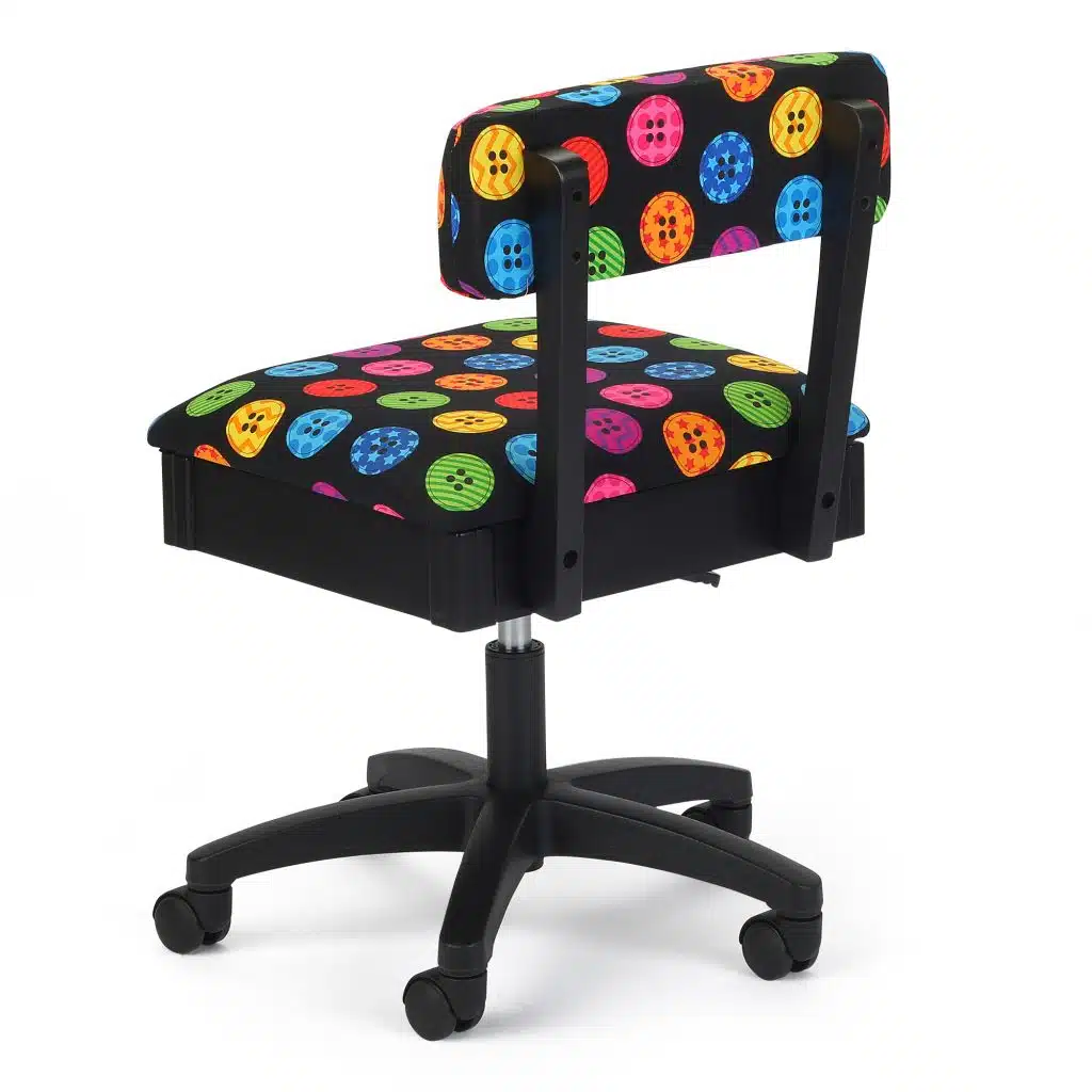 Bright Buttons Sewing Chair (H8013) from Arrow Sewing Furniture with lumbar support