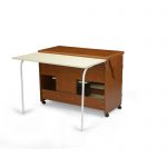 sewing cabinet with table