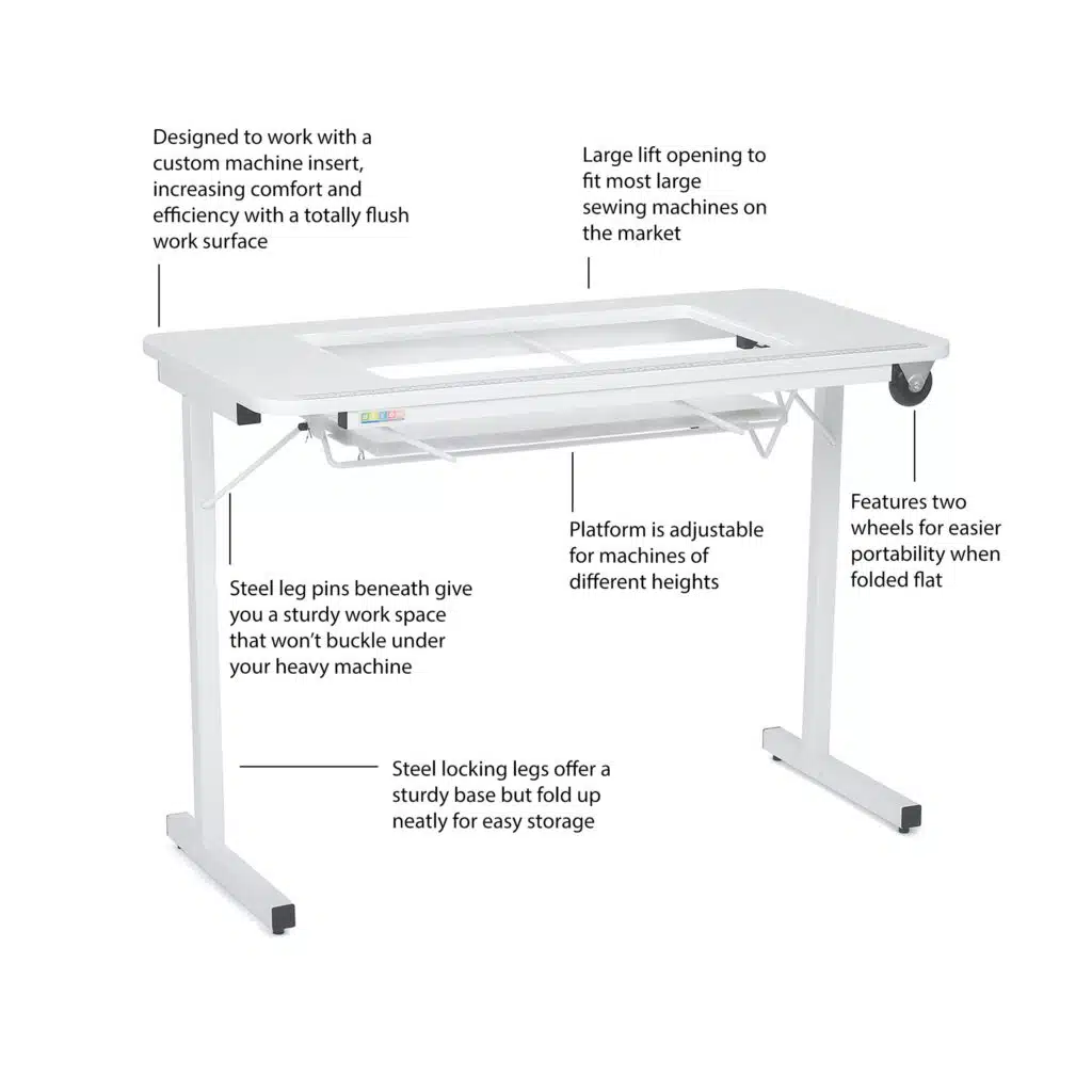 Gidget II Sewing Table - 611 08 - Arrow Sewing