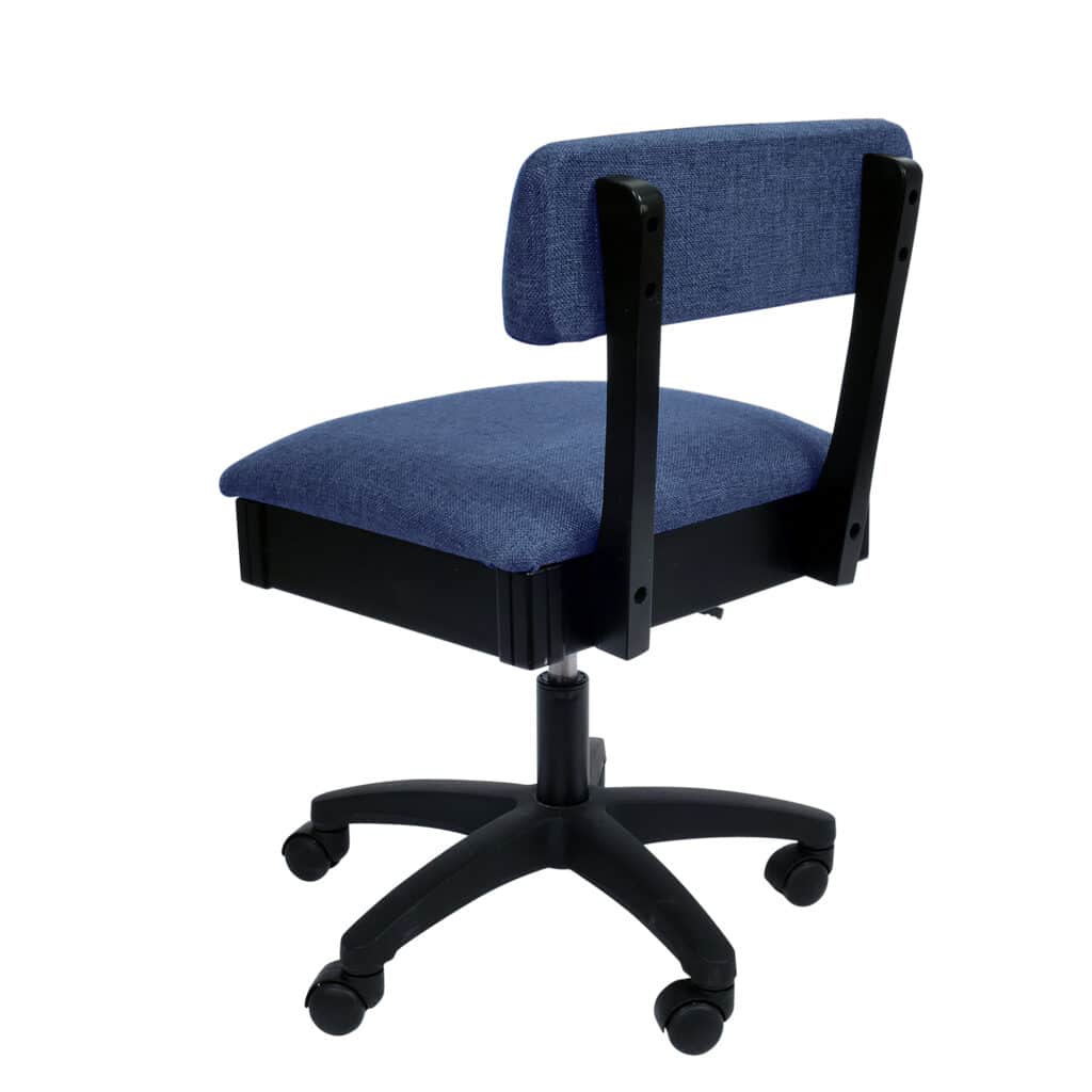 Duchess Blue Sewing Chair (H8130) from Arrow Sewing Furniture with lumbar support