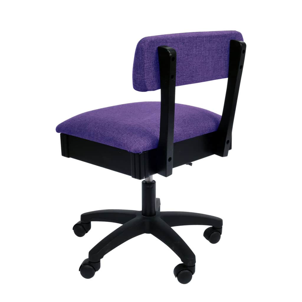 Royal Purple Sewing Chair (H8160) from Arrow Sewing Furniture with lumbar support