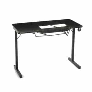 Heavyweight Sewing Table (611F) from Arrow Sewing Furniture with 2 position sewing lift open