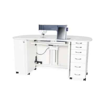 large white sewing cabinet
