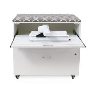 MOD Embroidery Arm Storage Cabinet Assembly Instructions. Offered by Arrow Sewing Furniture.