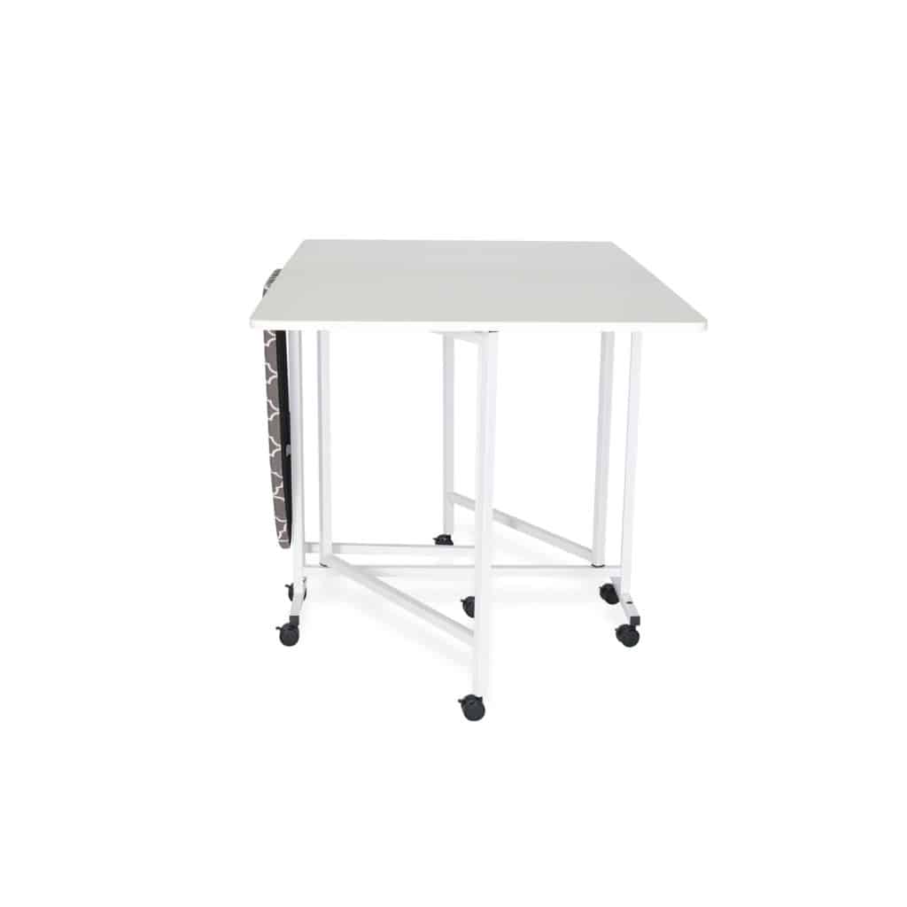 Millie Cutting & Ironing Table is a one-stop shop cutting and pressing table designed to consolidate your working area and add convenience to your cutting project workflow.