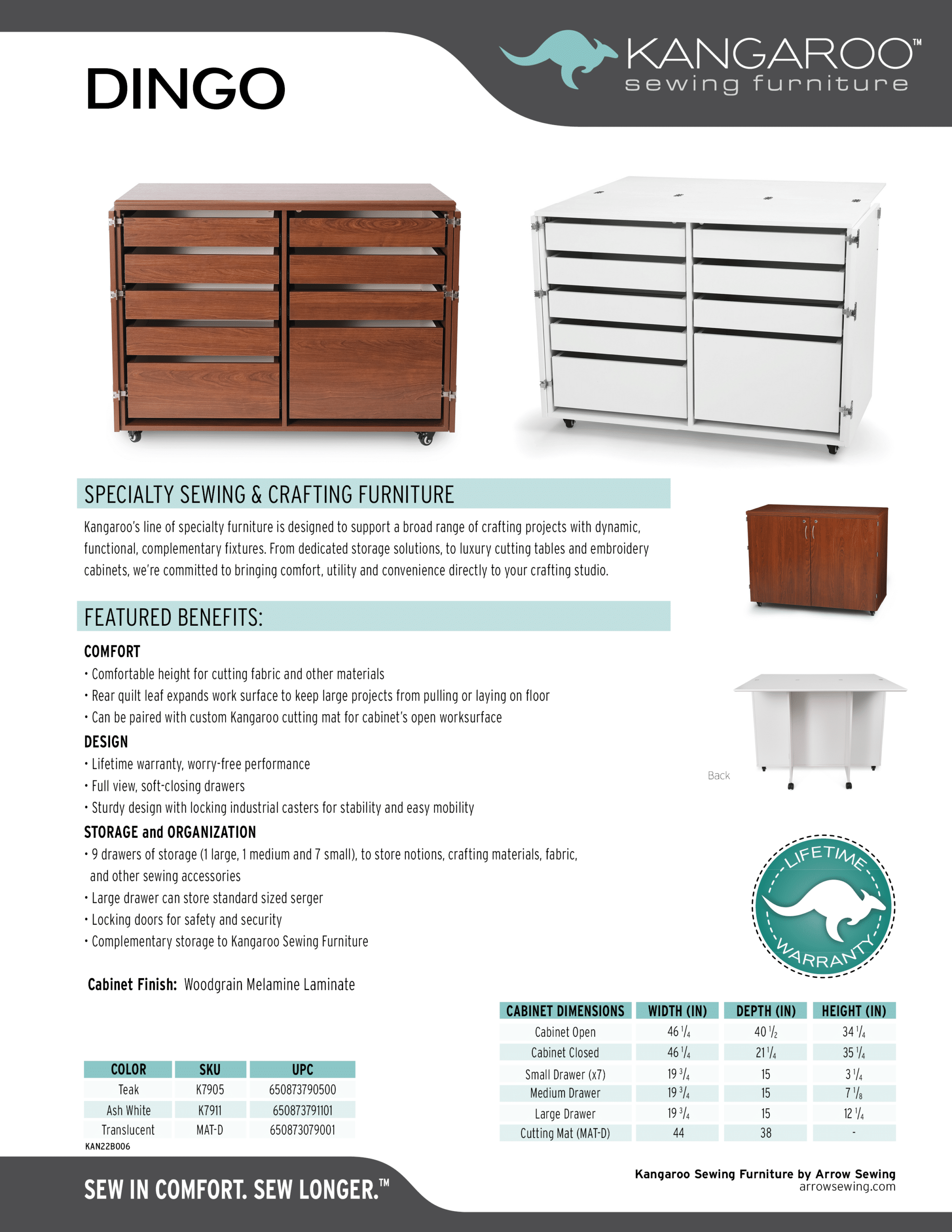 dingo sewing cabinet