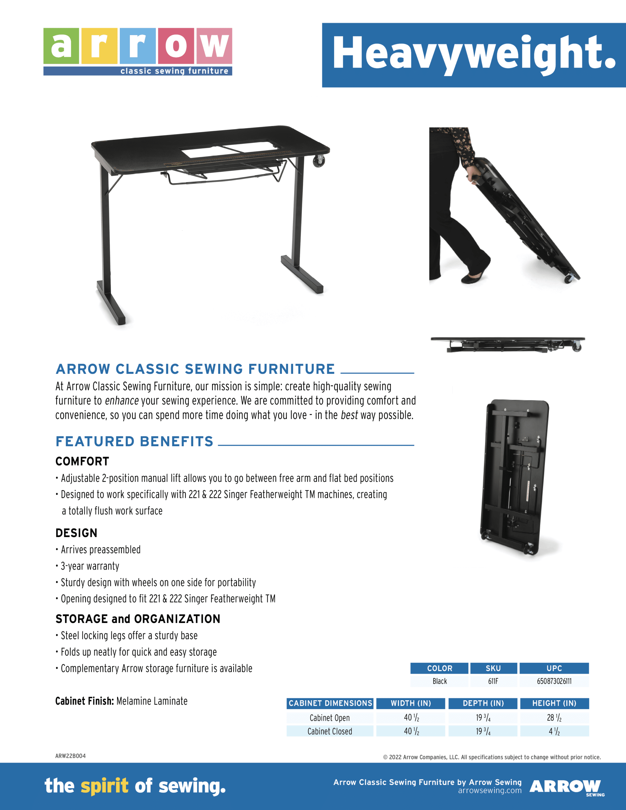 heavyweight sewing table