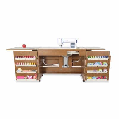 Sewing Cabinet with thread storage supplied by Arrow Sewing