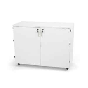 The Dingo Storage Cabinet & Cutting Table is the sewer’s and quilter’s delight! Dingo is highlighted by 9 spacious storage drawers featuring full view, soft-closing technology.