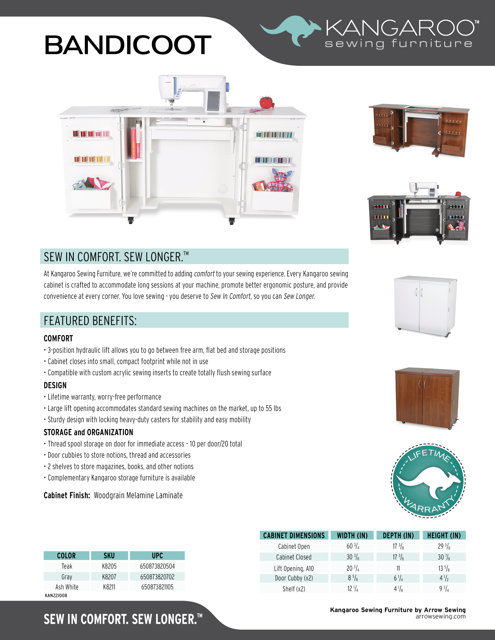 bandicoot sewing cabinet