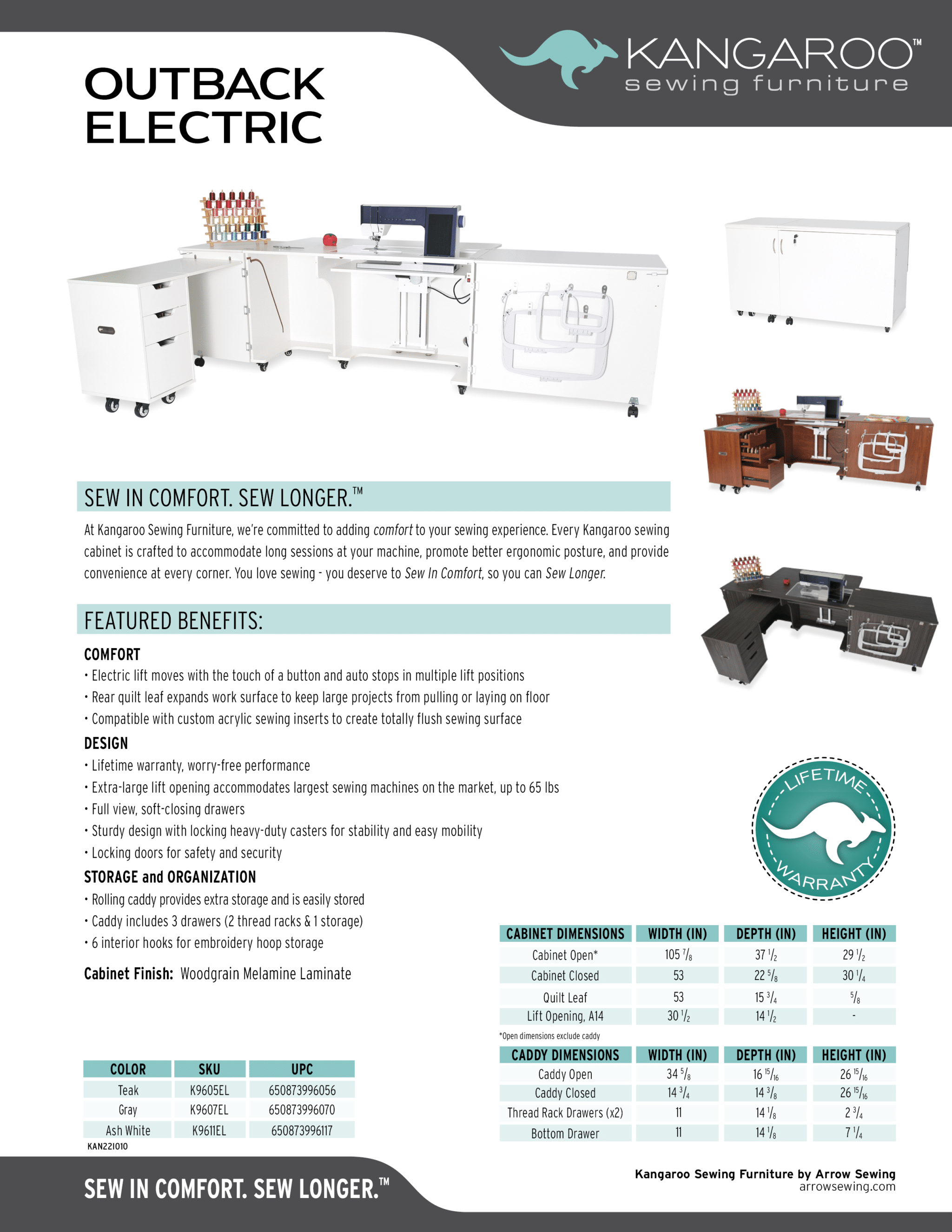 outback electric sewing station