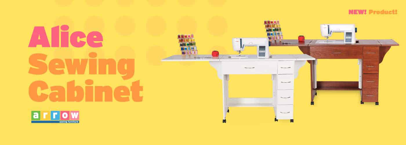 Alice Sewing Cabinet is a compact, mid-size sewing cabinet, designed with an ultra home-friendly footprint for your growing sewing studio. Shop at Arrow Sewing Furniture