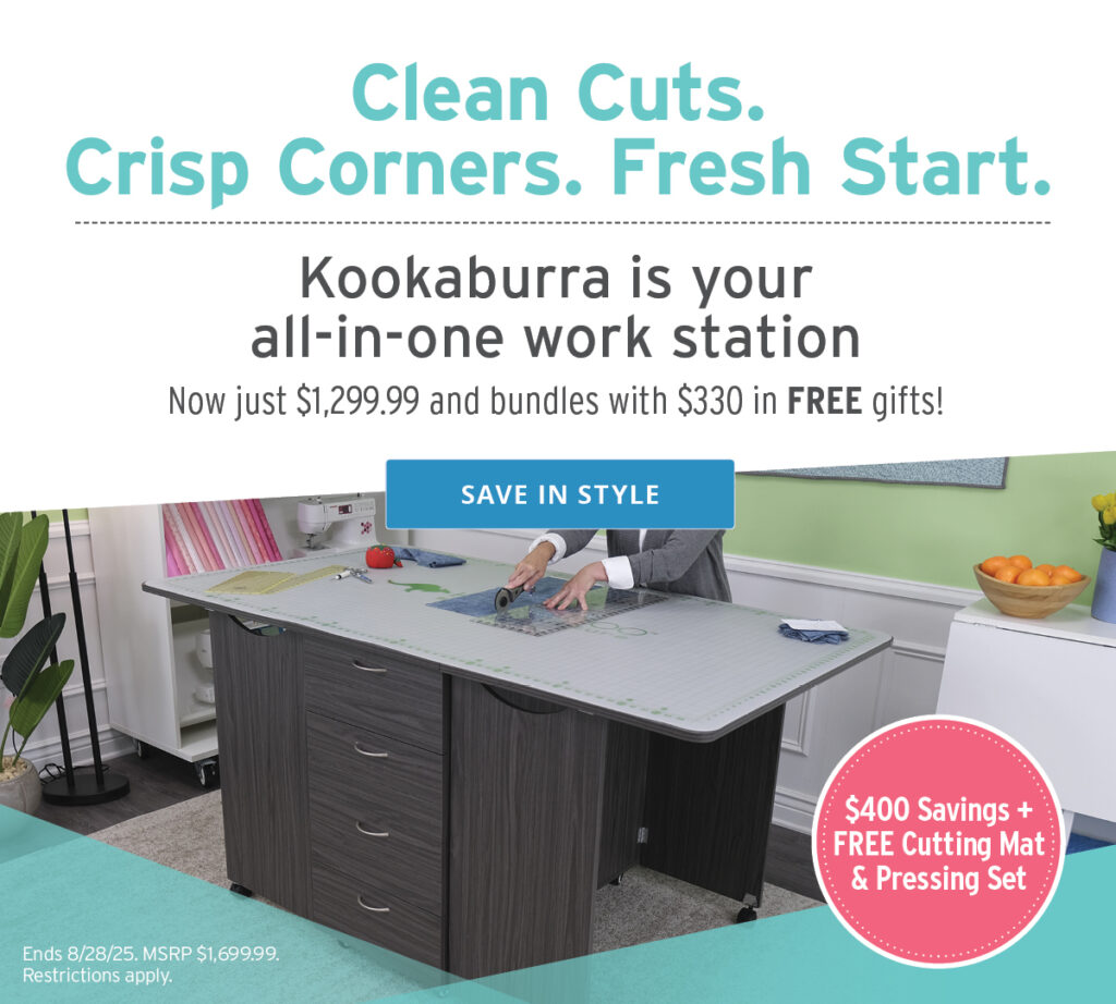 Home - 8.1 8.28 Cutting Mat and Ironmatik Press Discount Email Hero 2 - Arrow Sewing